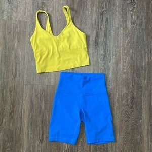 Like New Lululemon Workout Set. Size Top 6/Bottom 4